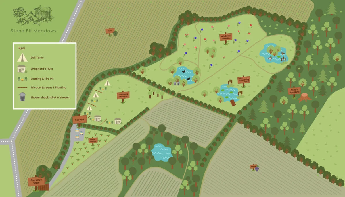 Campsite Map – Stone Pit Meadows