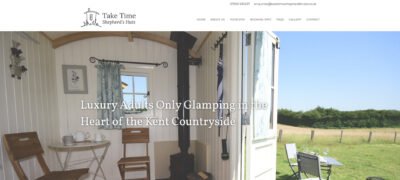 Luxury Adults Only Glamping in Kent Take Time Shepherd's Huts Webbsite