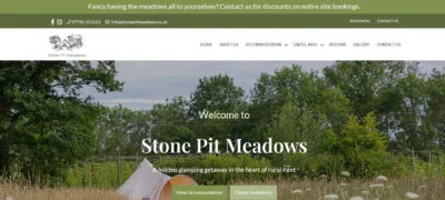 Stone Pit Meadows website design