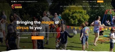 Kinetic Circus - Bespoke Marketing Website