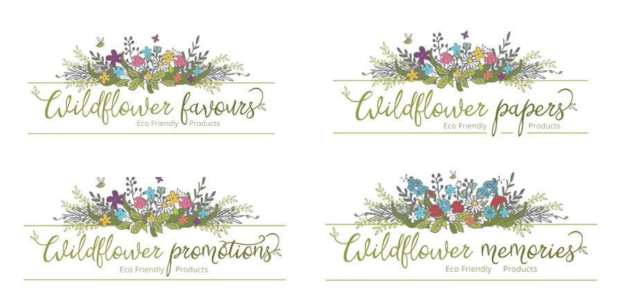 Logo design project for Wildflower Favours